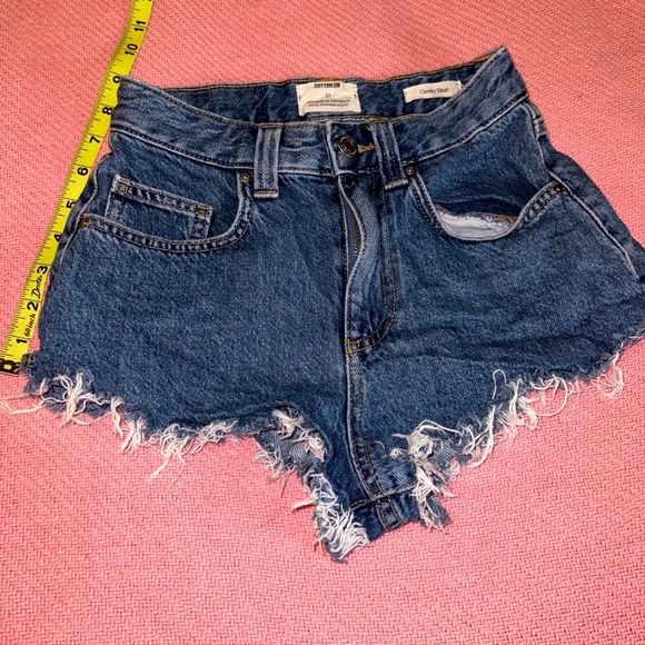 Cotton On Pants - Cotton On Cheeky Short Womens‎ 22" Denim Cut Off Frayed Raw Hem High Rise  XXS